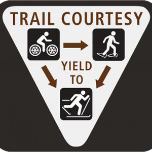 Winter Trail Users Sign